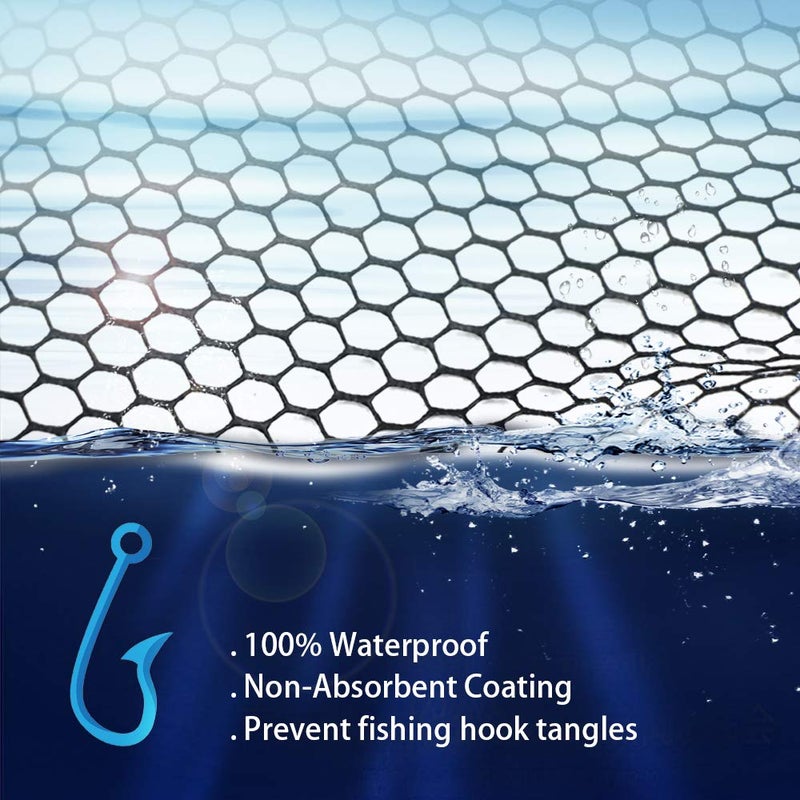 YVLEEN Folding Fishing Net - Foldable Fish Landing Net Robust Aluminum Telescopic Pole Handle and Nylon Mesh 16inch Hoop Size - Image 5